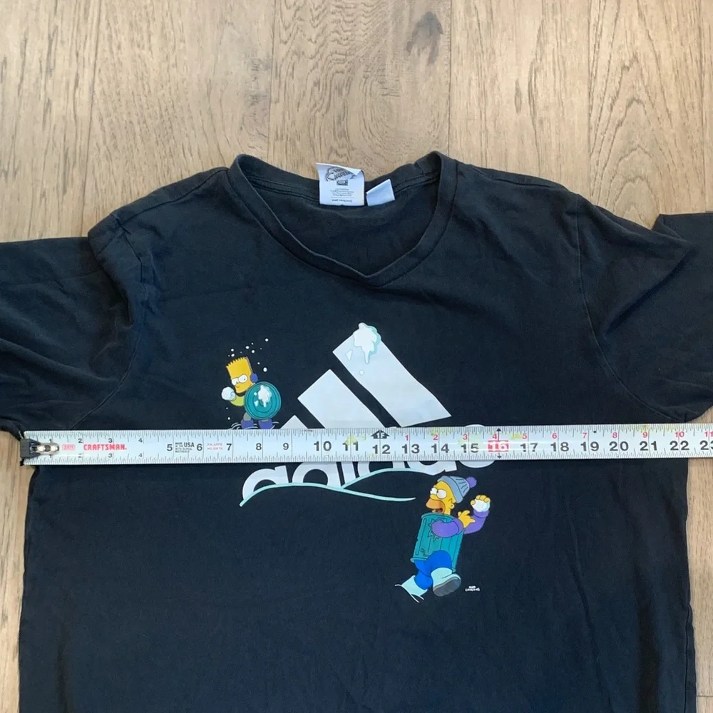 ADIDAS X THE SIMPSONS SNOWBALL FIGHT GRAPHIC TEE SIZE LARGE - Picture 6 of 12
